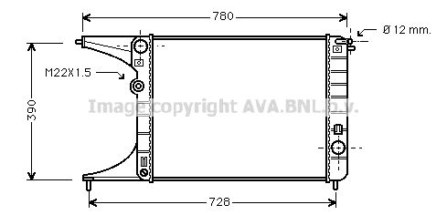 AVA QUALITY COOLING Радиатор, охлаждение двигателя OL2245